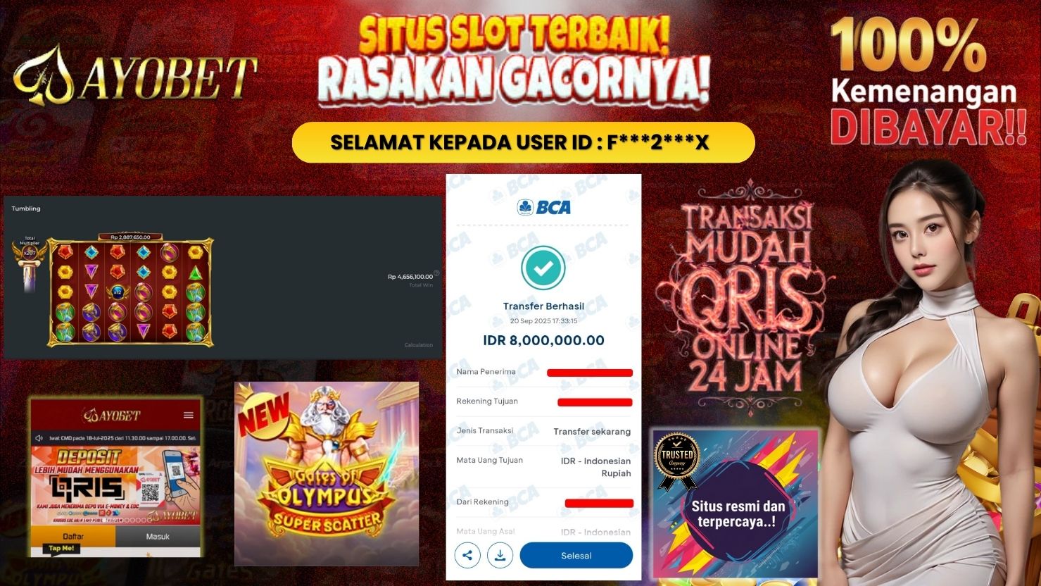 AYOBET JACKPOT SLOT GATES OF OLYMPUS SUPER SCATTER